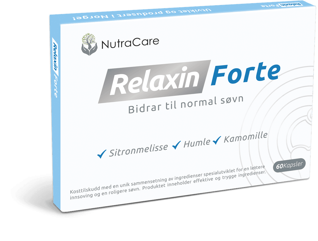Nutracare RelaxinForte tilskudd for ro og avspenning i boks